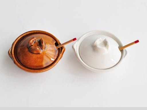 Nagatanien Chibi White Donabe Seasoning Pot