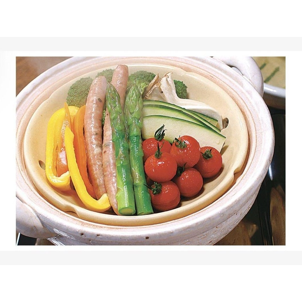 Nagatanien Mushi Nabe Clay Pot Steamer 2L
