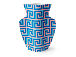 Octaevo Mediterranean Paper Flower Vase Large Icarus Blue
