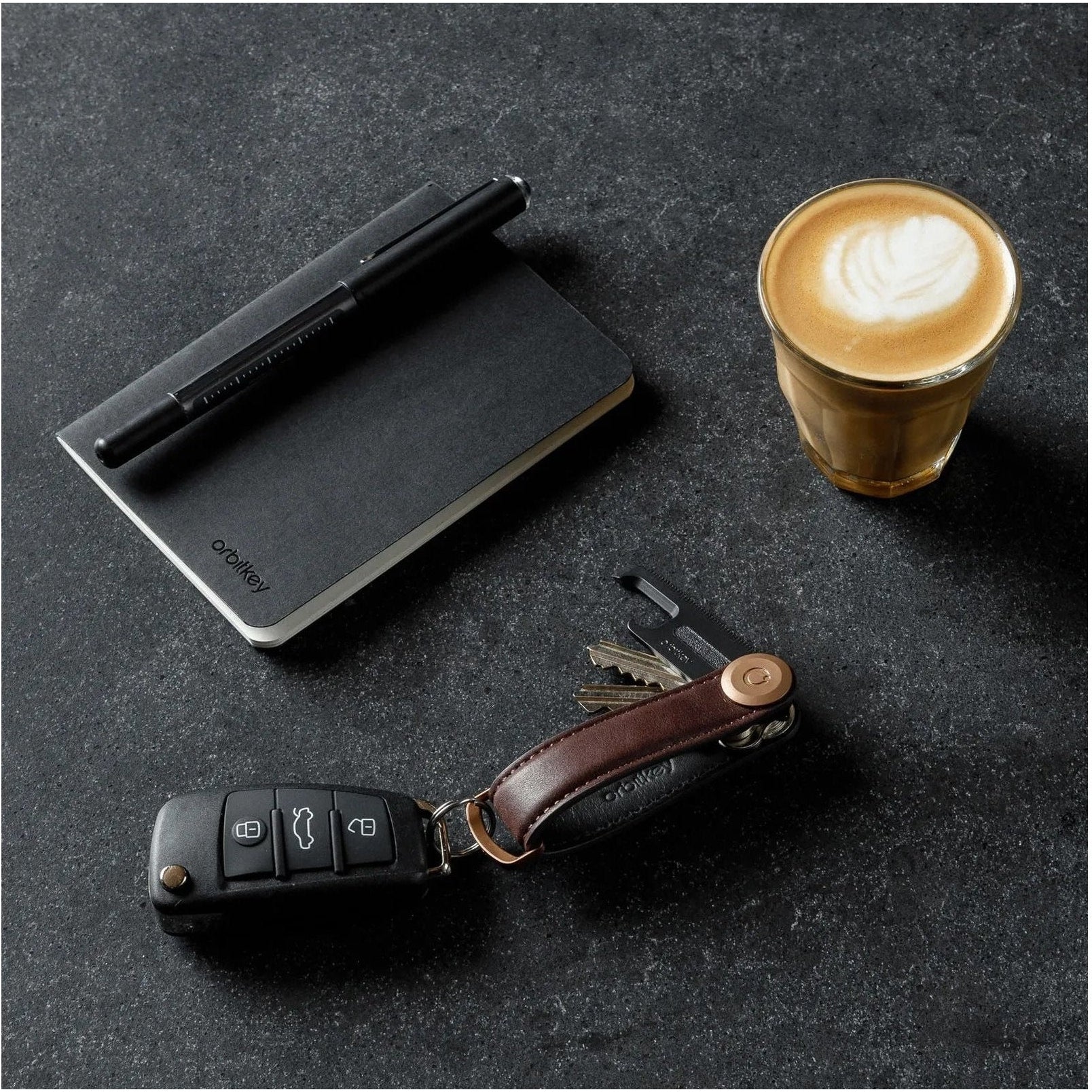 Orbitkey Leather Key Organiser + Multitool V2
