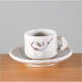 Oujigama Shino Mug and Saucer