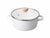 Pearl Life Pots Handle cm Enamel Glass lid IH Supported PEARL METAL White HB-