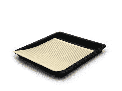 Pearl Life Square Soba Noodle Plate drainboard
