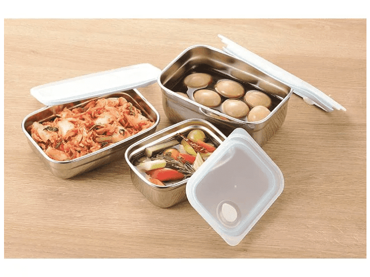 Pearl Life Stainless Steel Container With Lid 2.4L