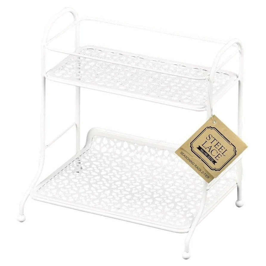 Pearl Life Steel Lace 2 Tier Spice Rack