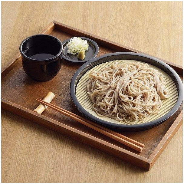 Pearl Life Round Soba Noodle Plate with drainboard
