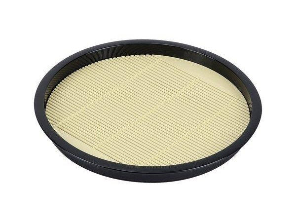 Pearl Round Soba Noodle Plate drainboard