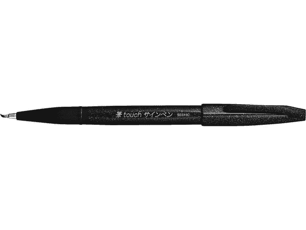 Pentel Fude Touch Brush Sign Pen Black