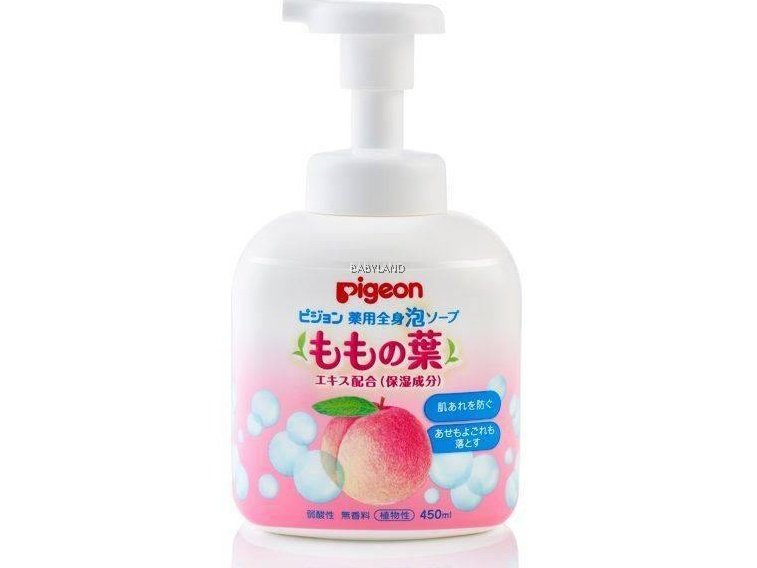Pigeon Baby Body Foam Wash Peach Leaf Extract ml