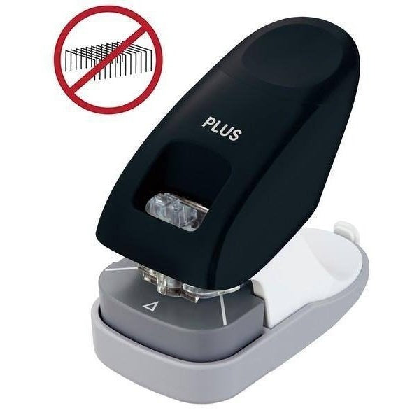 Plus Desktop Staple Free Stapler Black