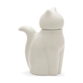 Porcelain Cat Soy Sauce Bottle White