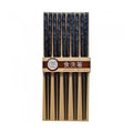 Ranho Non-slip tip 23cm Black Chopsticks 5sets
