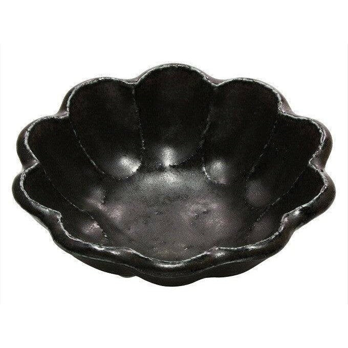 Rinka Black Chrysanthemum Bowl