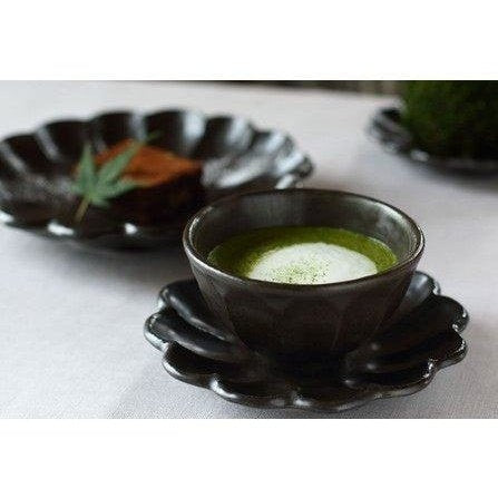 Rinka Black Chrysanthemum Bowl