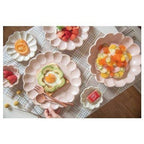 Rinka Pink Porcelain Chrysanthemum Plate