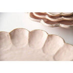 Rinka Pink Porcelain Chrysanthemum Plate