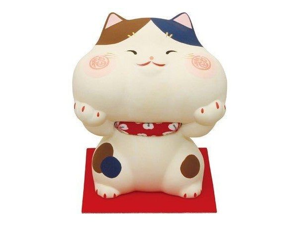 Ryukodo Chubby Cheeks Mike Cat Ornament