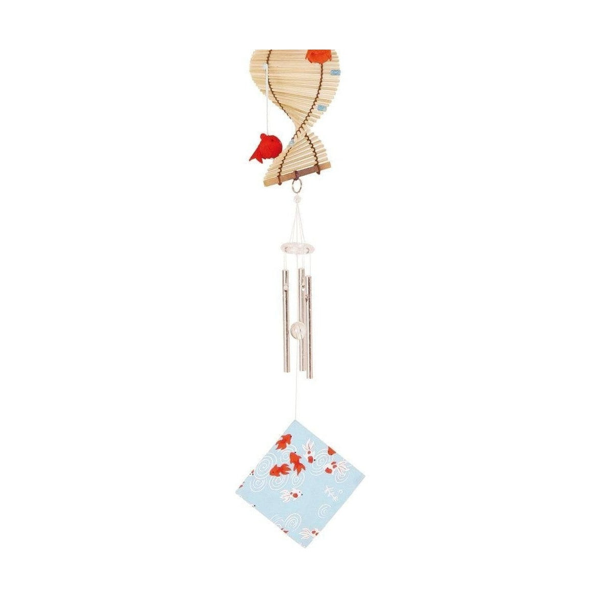 Ryukodo Gold Fish Bamboo Swirl Wind Chime