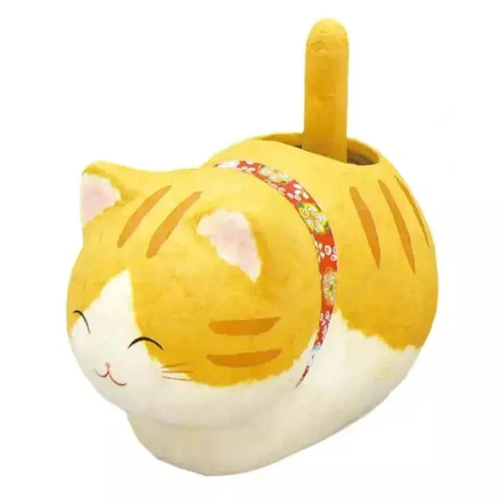 Ryukodo Solar-powered Chigiri Washi Sitting Cat