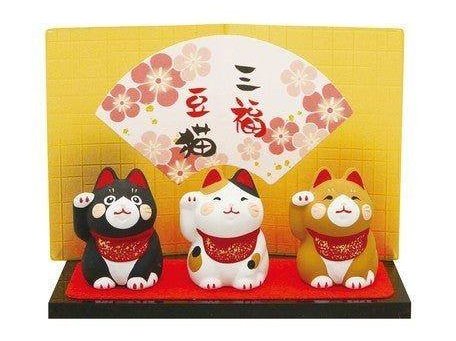 Ryukodo Three Lucky Cats