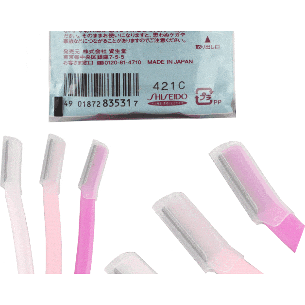 SHISEIDO Prepare Eyebrow Safety Razor Large - 3 Pack
