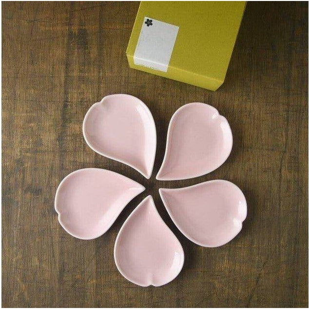 Sakura Hitohira Plate 5x11cm 5pc Set