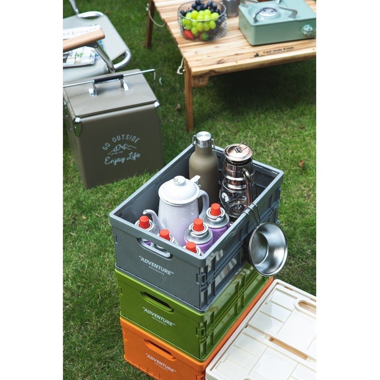 Shimoyama ADV Foldable Storage Crate 12L