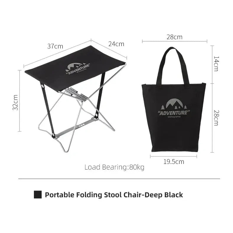 Outdoor foldable outlet stool