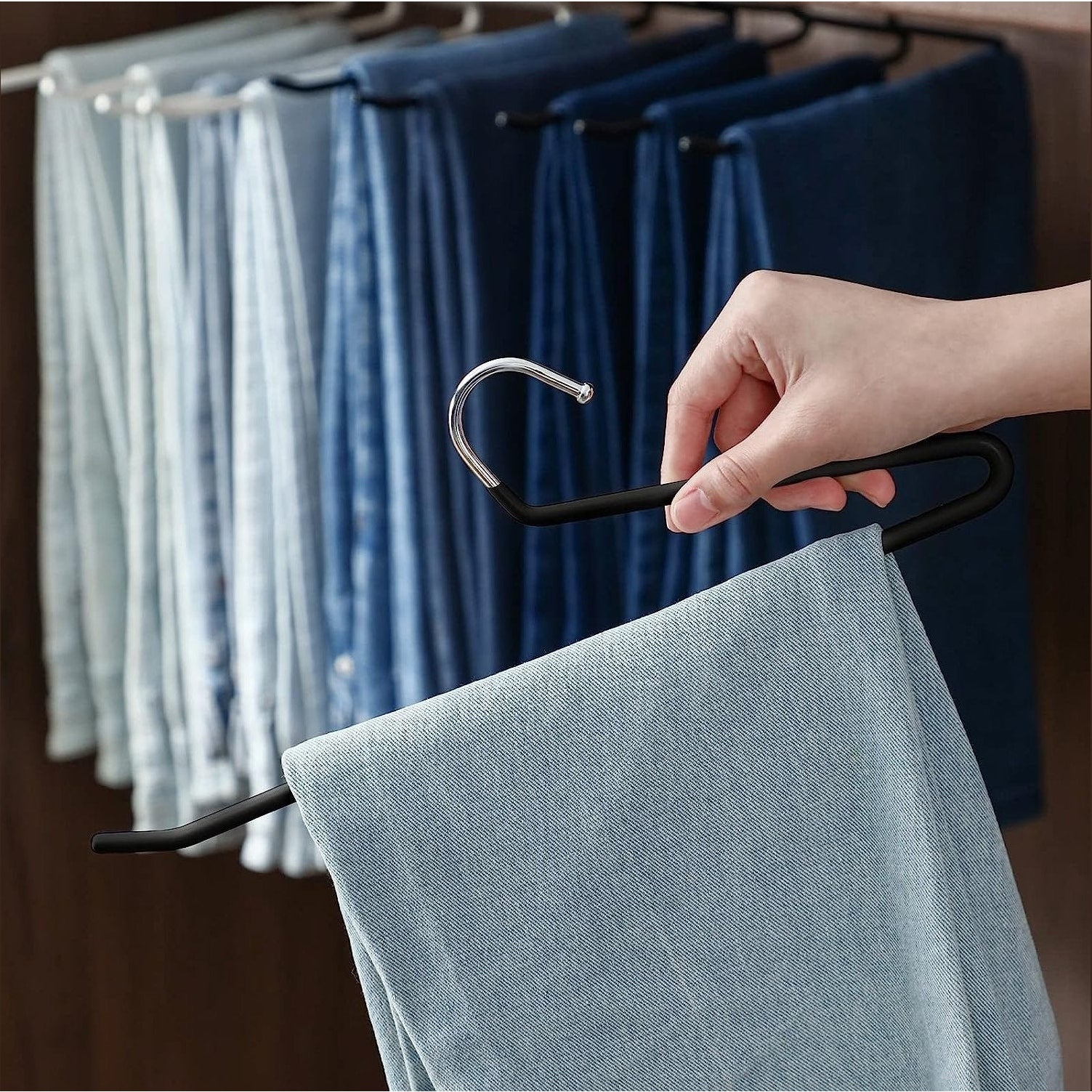 Shimoyama Anti-Slip Trouser Hangers 5pcs
