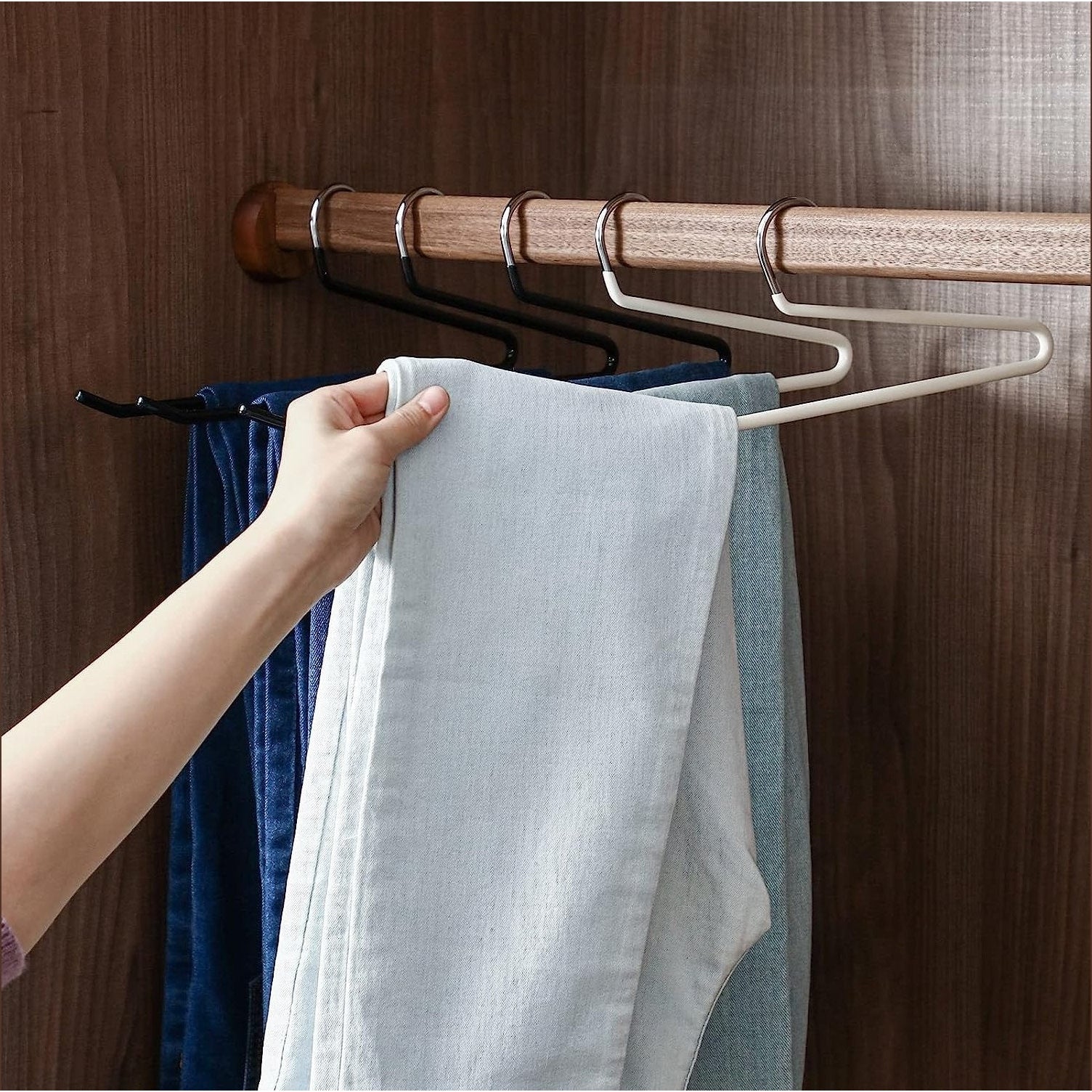 Shimoyama Anti-Slip Trouser Hangers 5pcs