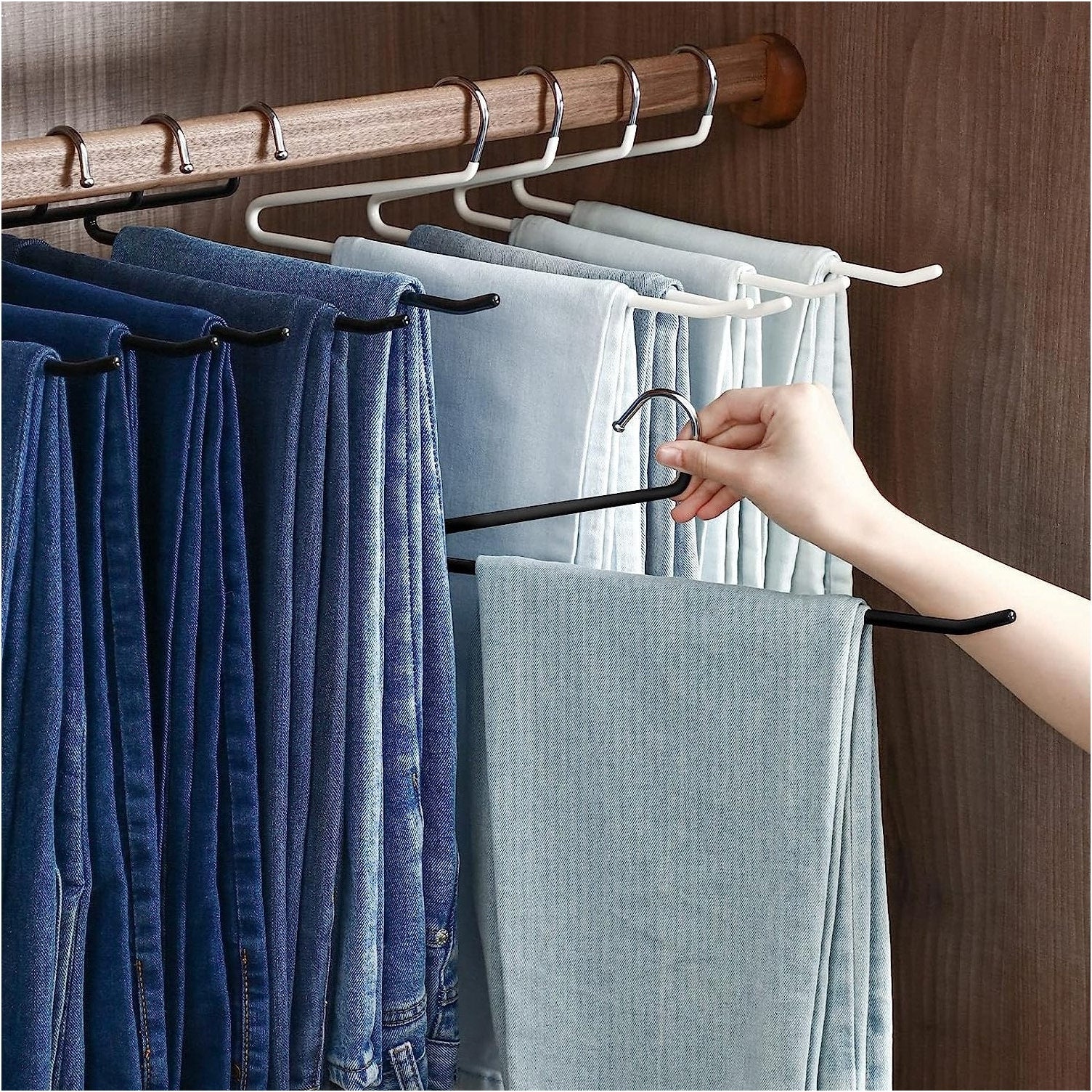 Shimoyama Anti-Slip Trouser Hangers 5pcs