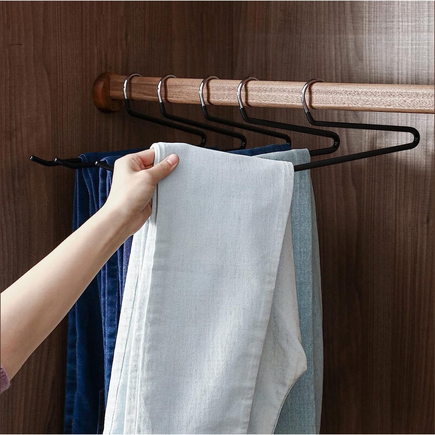 Shimoyama Anti-Slip Trouser Hangers 5pcs