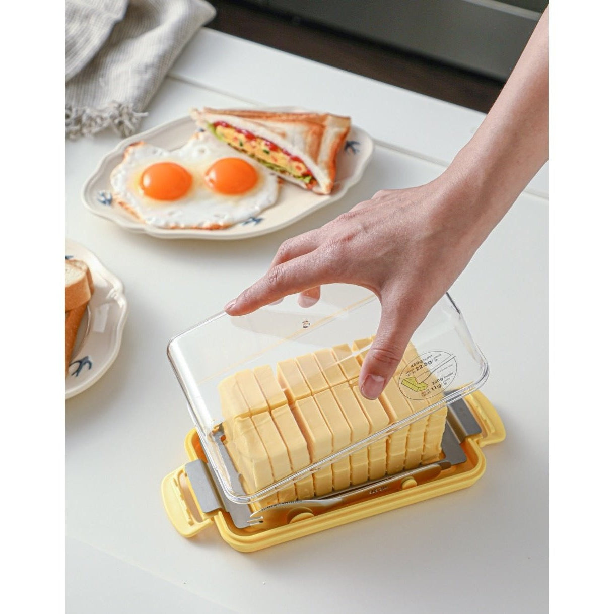 Skater Stainless Steel Cutter Style Butter Case, Various Sizes