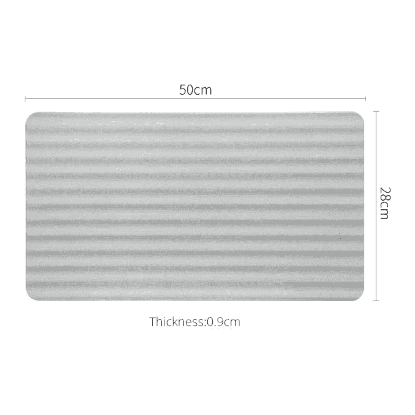 Shimoyama Diatomite Wave Bath Mat
