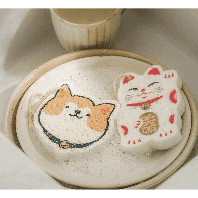 Shimoyama Expandable Cleaning Sponge Cat Dog Set