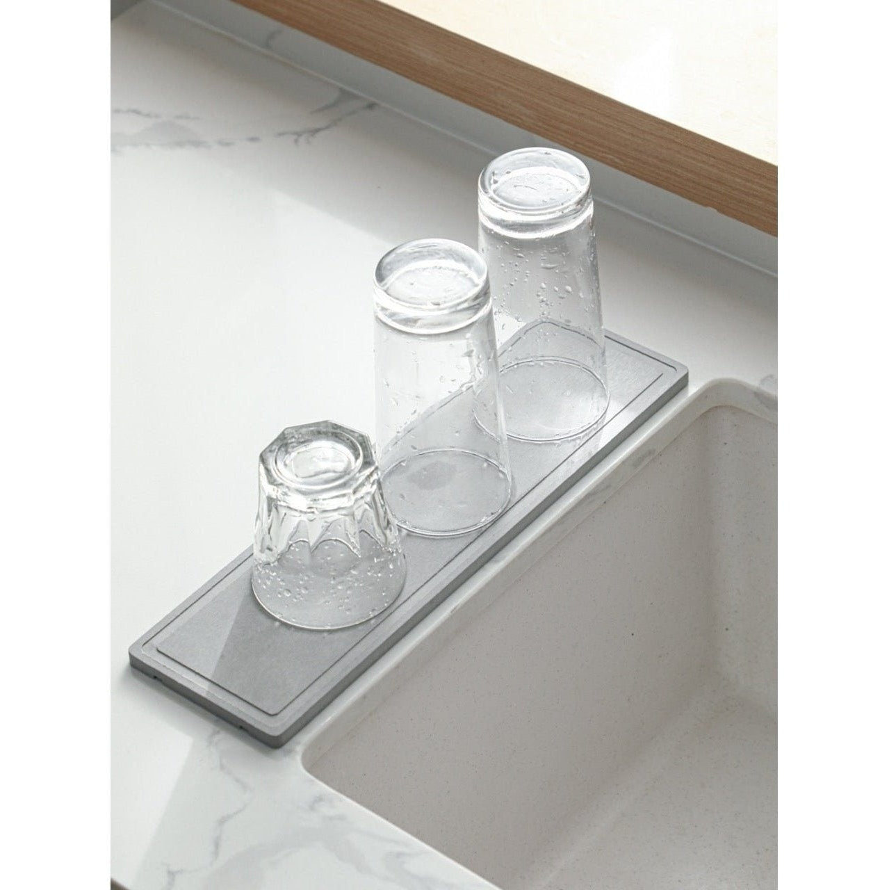 Shimoyama Stainless Steel Diatomite Wine Glass Drainage Rack