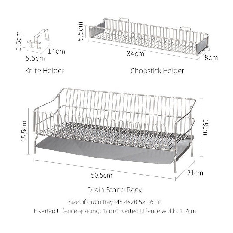 Shimoyama Stainless Steel Dish Drying Rack