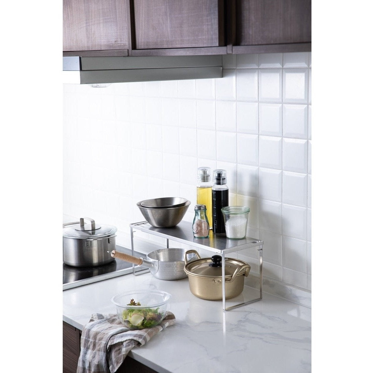 Shimoyama Stainless Steel Telescopic Storage Rack Shelf