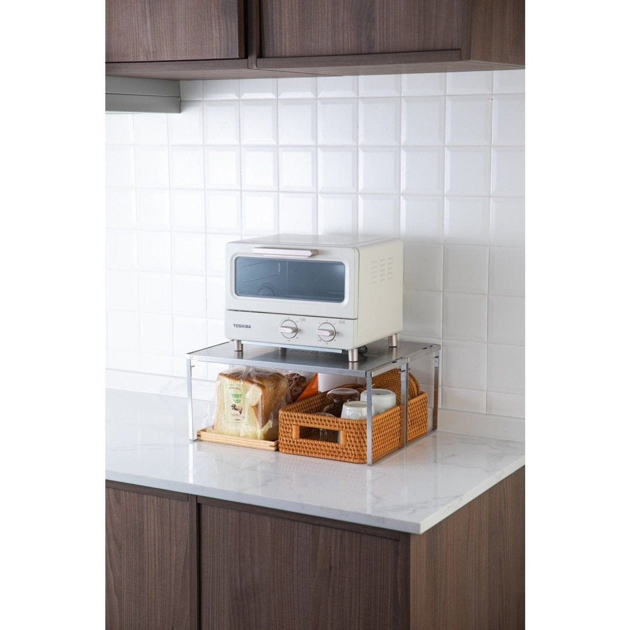 Shimoyama Stainless Steel Telescopic Storage Rack Shelf