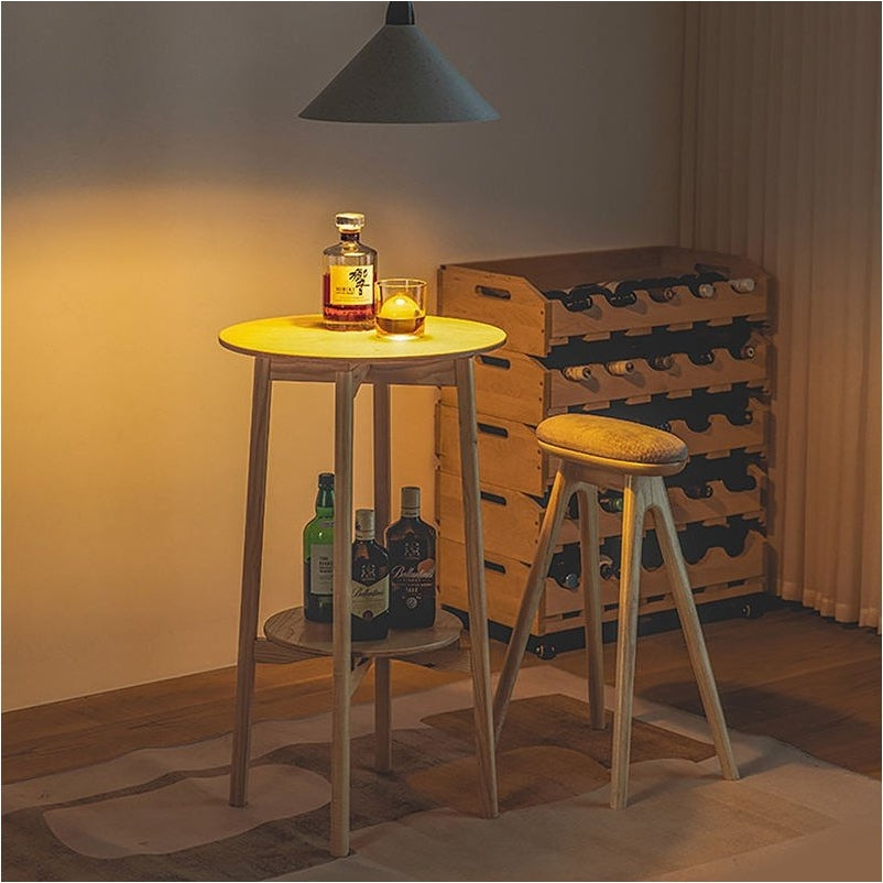 Shimoyama Ash Wood Bar Stool