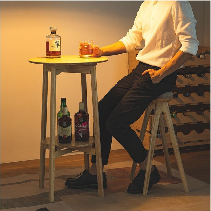 Shimoyama Ash Wood Bar Stool