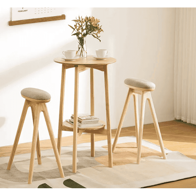 Shimoyama Ash Wood Bar Stool
