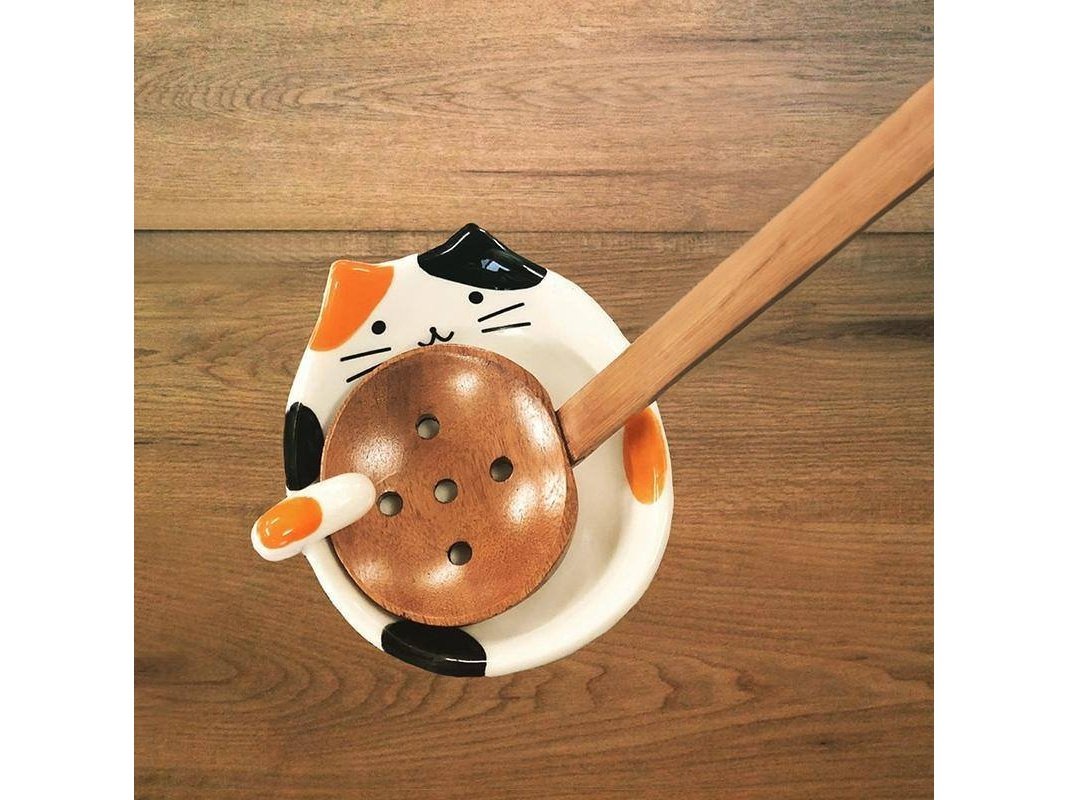 Shimoyama Cat Spoon Holder Plate