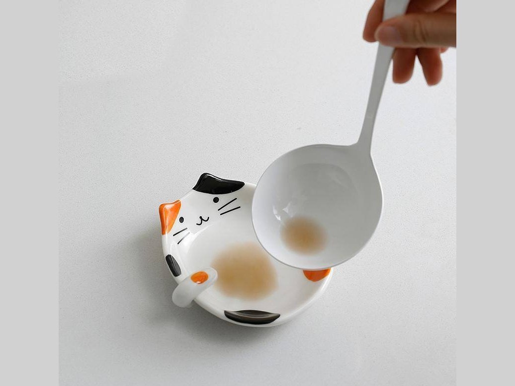 Shimoyama Cat Spoon Holder Plate