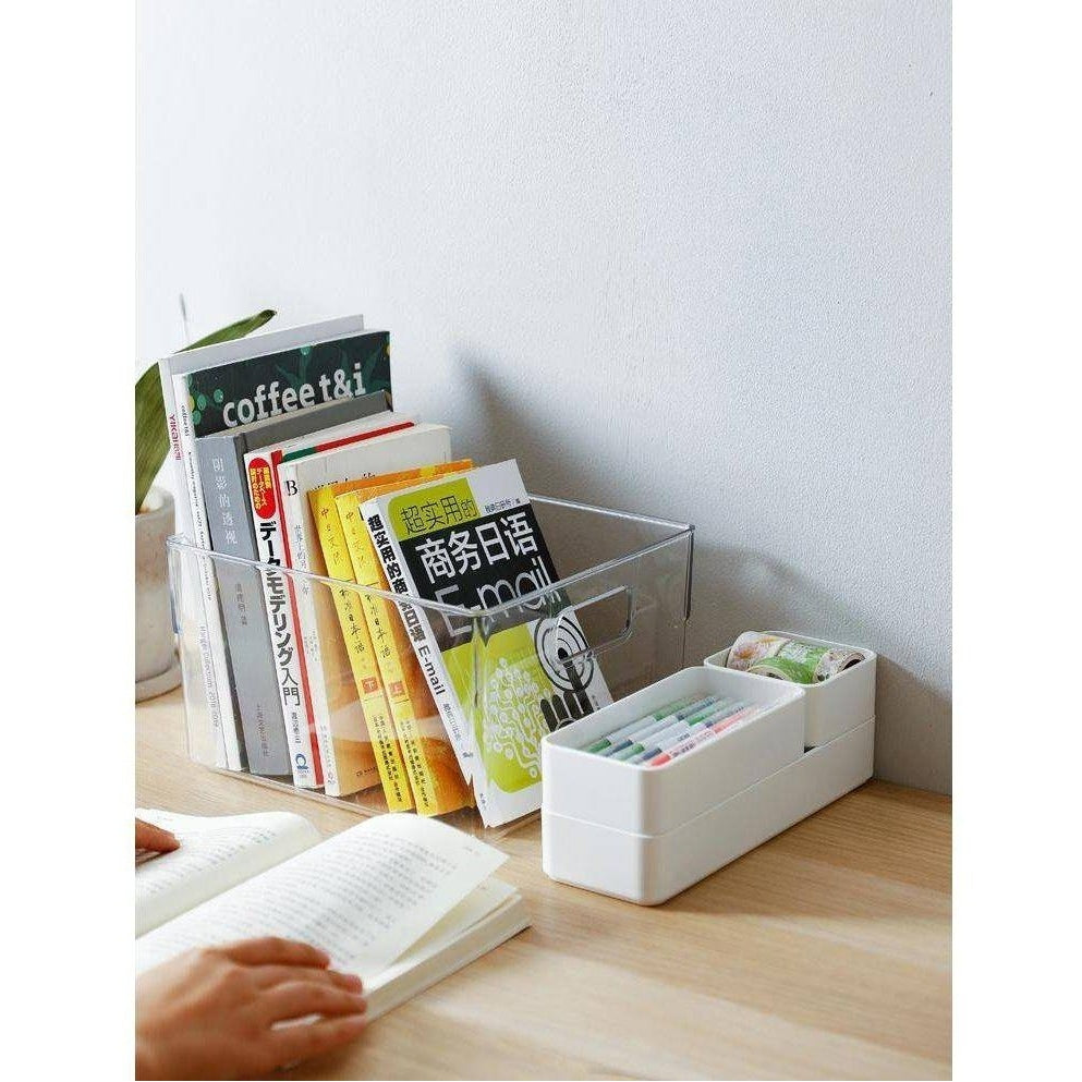 Shimoyama Clear Storage Box With Handles 23X25.6X15.3Cm