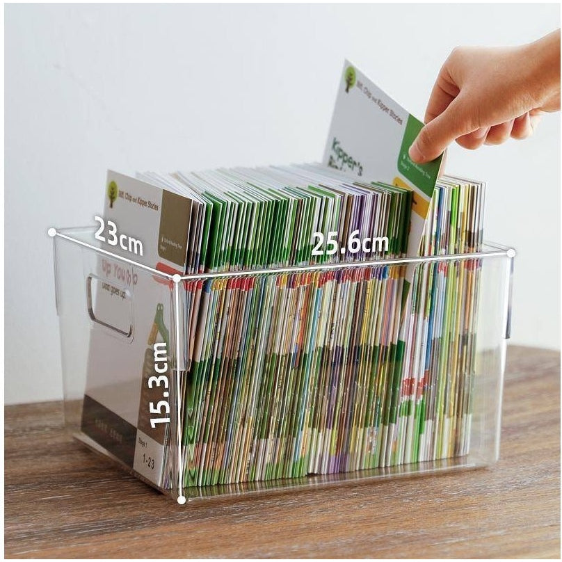 Shimoyama Clear Storage Box With Handles 23X25.6X15.3Cm