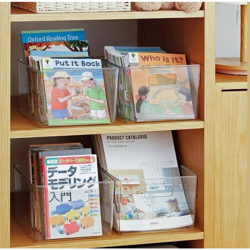 Shimoyama Clear Storage Box With Handles 23X25.6X15.3Cm