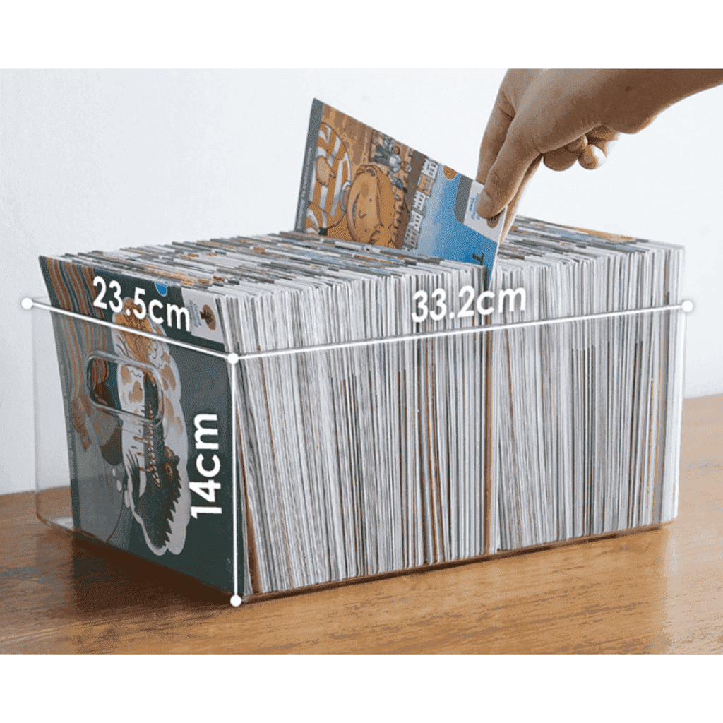Shimoyama Clear Storage Box With Handles 33.2x23x14cm
