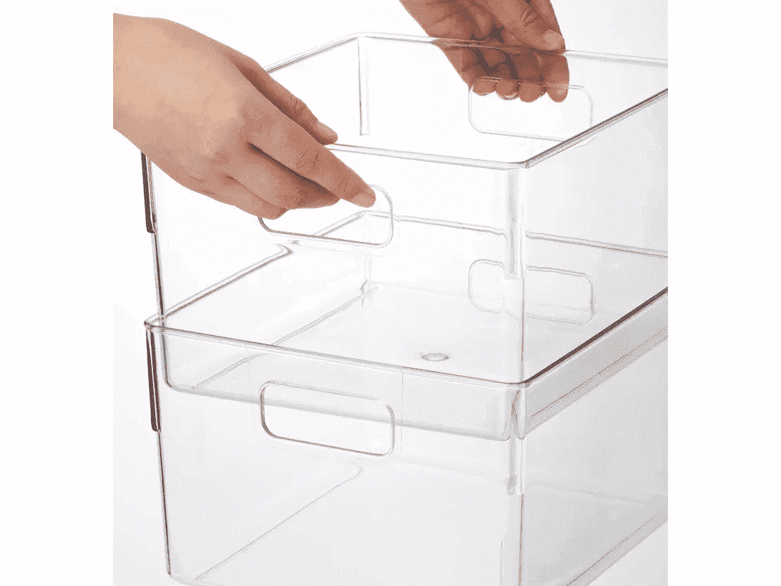 Shimoyama Clear Storage Box Handles cm