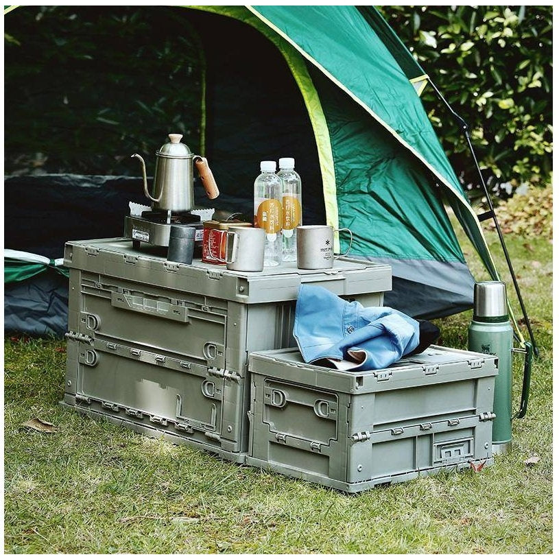 Shimoyama Collapsible Storage Bin Box L Celadon